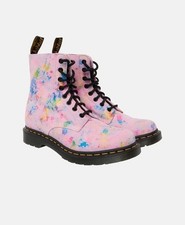 Dr. Martens Damen Schnürboots, Leicht auf. Leder, Rosa, Gemustert, Gr. EU 37 NEU