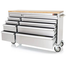 55" Steel Work Bench 10 Drawer Tool Box Chest Roller Cabinet Workbench
