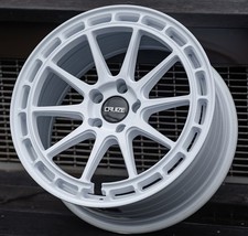 Alloy Wheels 18" White Cyclone For Vauxhall Astra G H Meriva Omega Zafira 5x110