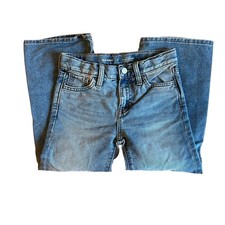 Old Navy Kids Blue Jeans High-Rise Baggy Wide Leg for Girls 6