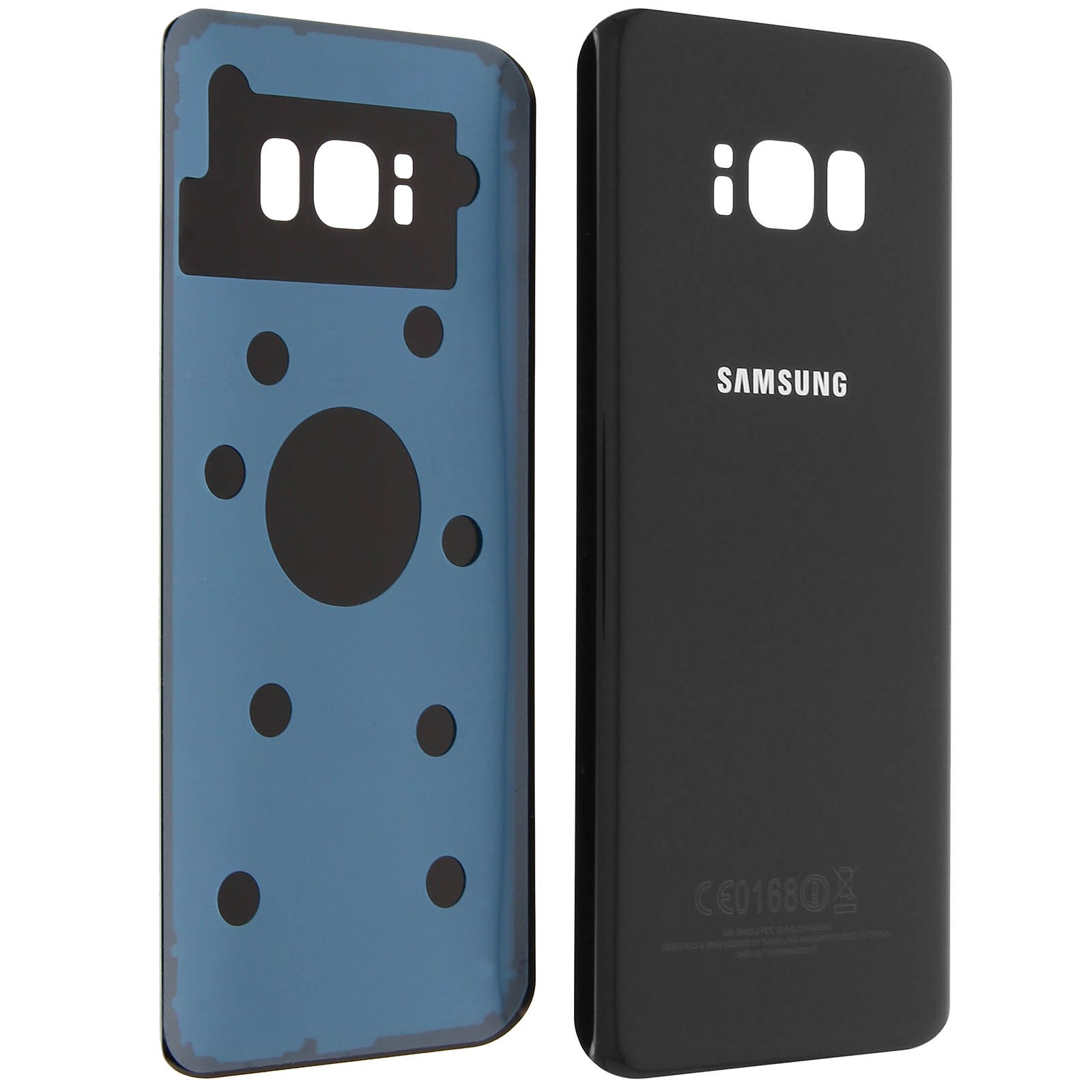Cache batterie arrière pour Galaxy S8 Plus Noir - Remplacement de vitre d'origine pour mobile