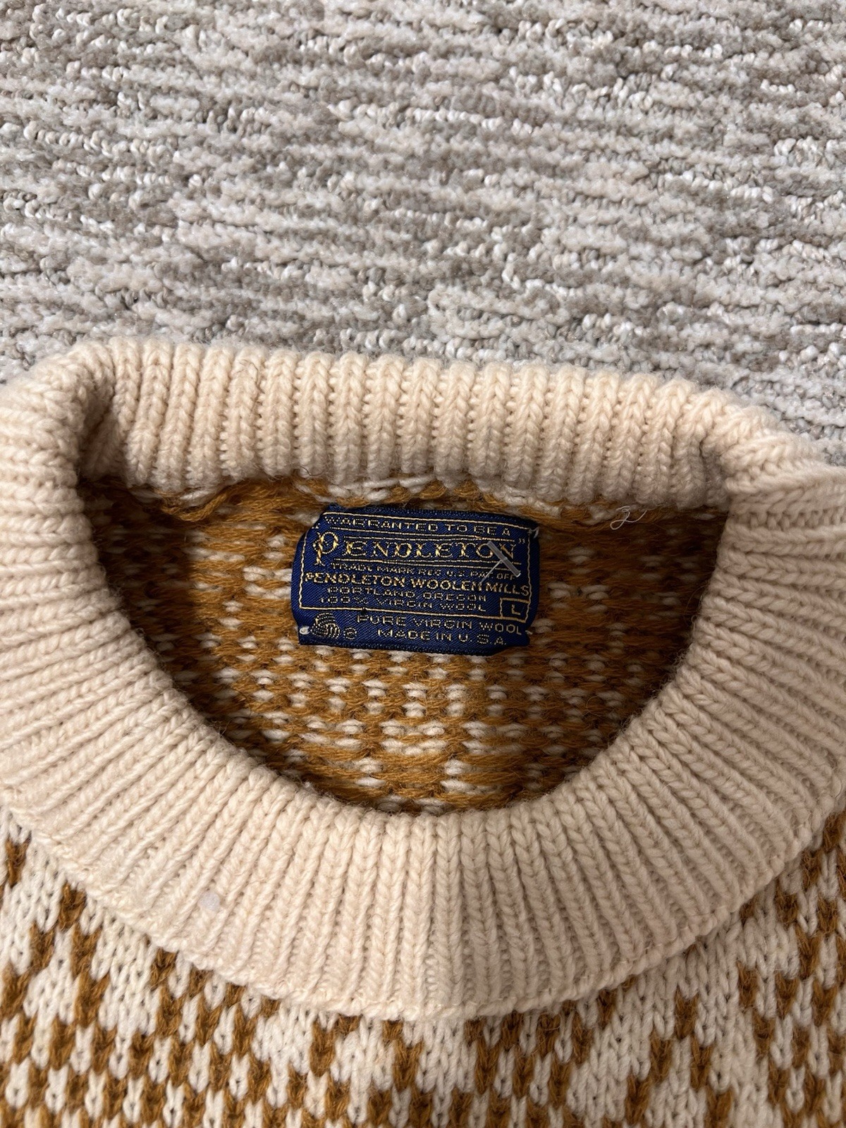 Vintage Pendleton Sweater, Wool, Large, Amazing P… - image 4