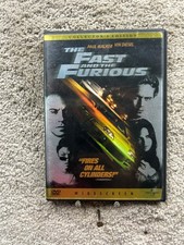 The Fast and the Furious DVD 2001 Collector's Edition Paul Walker Vin Diesel