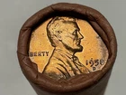 OBW 1958 D LINCOLN WHEAT CENT PENNY ROLL UNCIRCULATED ORIGINAL BANK WRAPPED ROLL