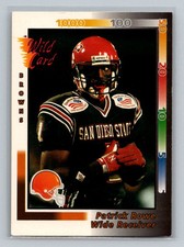 1992 Wild Card #233 Patrick Rowe Cleveland Browns Rookie