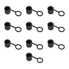 BNC-B Anti Dust Plug Port Dust Silicone Covers Caps Stoppers Black 10pcs