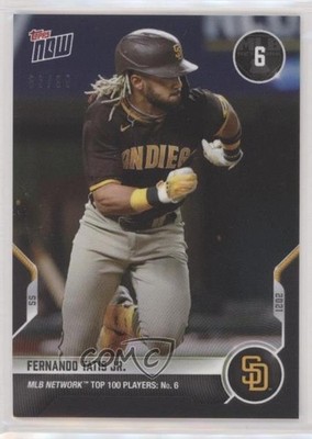 2021 Topps Now MLB Network Top 100 Players Black /99 Fernando Tatis Jr #T-6 0l7e