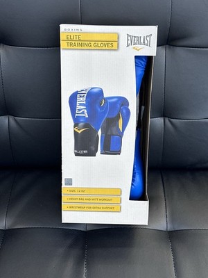 Everlast Pro Style Elite Heavy Bag Training Gloves 12oz Black And Blue