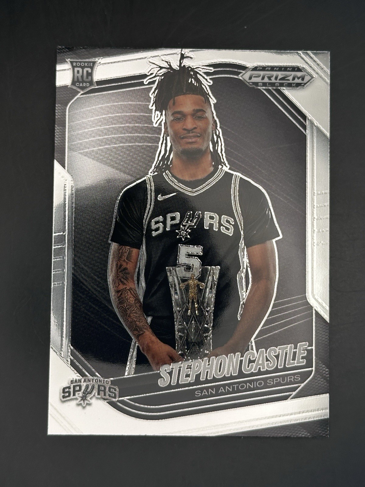 2024-25 Panini Prizm Black - Stephon Castle, Stephon Castle #96 (RC)