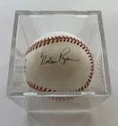 Nolan Ryan Autographed / Signed Official MLB Baseball in Protective Display Case
