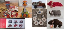 Vtg Larger Toys, Playskol, Madeline, Iron Commander,Woby Duck, Cast Iron -U PICK