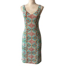 Vintage Y2K BCBGMaxAzria Elements Women's Built In Bra Dress Sz S Made In USA