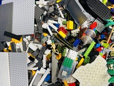 Random Lot Of 10 Pounds Generic Bricks Blocks Pieces Black Compatible With