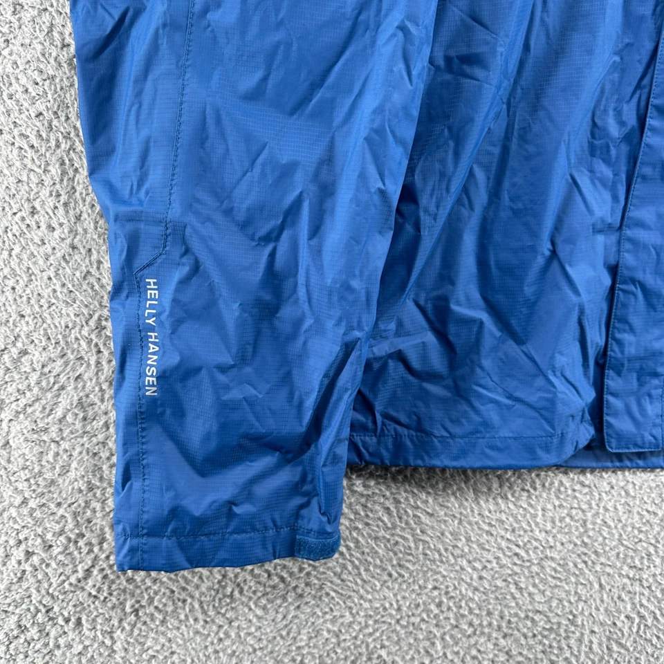 Chaqueta Helly Hansen Para Hombre Grande L Azul Cremallera Completa Embalable Impermeable Chaqueta de Lluvia Foto 4 de 4