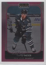 2021-22 O-Pee-Chee Platinum Matte Pink Timo Meier #154 1hr4