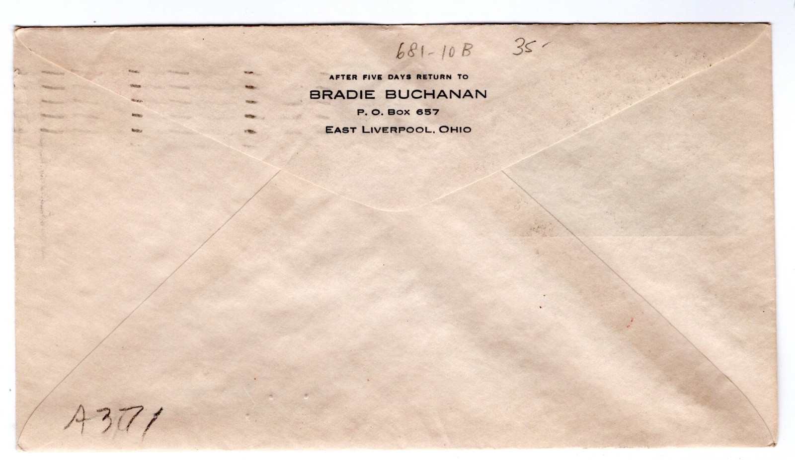 #681 Ohio River 1929 FDC - Planty #10B Buchanan Wheeling WV