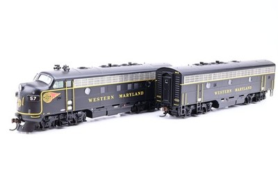 Athearn Spur HO G22144A Western Maryland F-7A & B Einheiten Nr.57 - DCC Sound