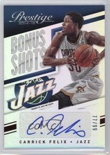 2014-15 Panini Prestige Bonus Shots Red Premium 77/99 Carrick Felix #43 Auto l8m