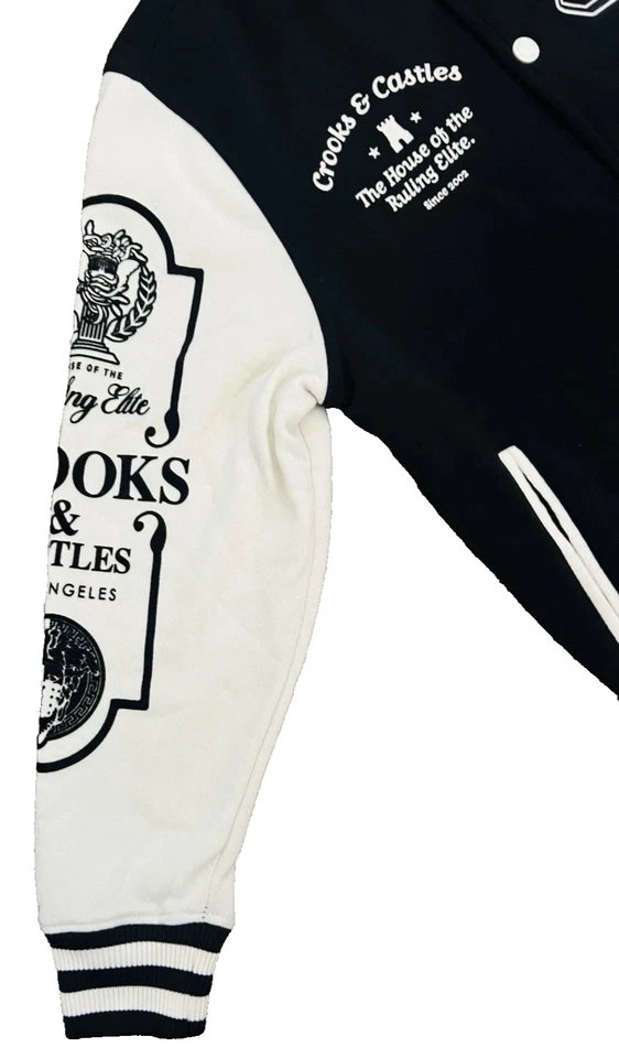 Chaqueta Crooks And Castles Varsity Letterman's The Ruling Elites Nueva con Etiquetas Talla 2X Foto 4 de 4