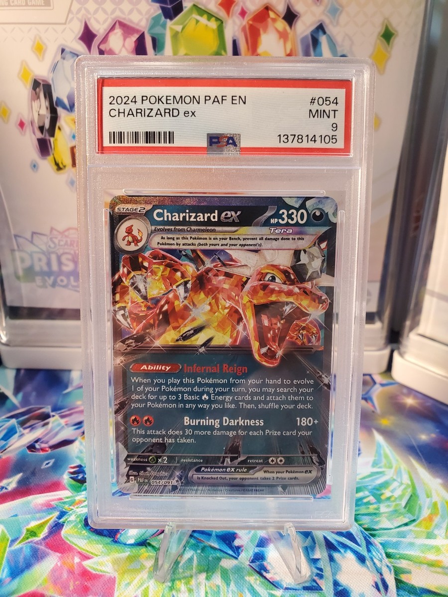 Pokemon - Charizard - Paldean Fates #054 - MINT PSA 9 | eBay