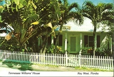 Vintage Postcard, The Tennessee Williams House / Home, Key West, Florida, unused