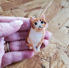 Cat - Kitten - Domestic - Pet - Embroidered Iron On Applique Patch