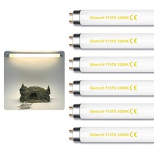 6 PCS 15W 18 Inch T8 Fluorescent Linear Tube Bulb F15T8/WW 3000K G13 Base