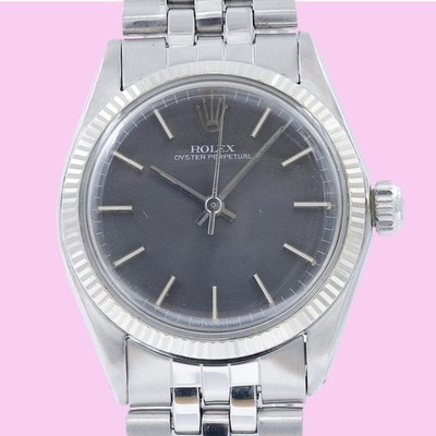 Rolex Oyster Perpetual 31 6551 Stainless Steel 18K White Gold Automatic Watch