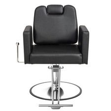Heavy Duty 360  Swivel Hydraulic Reclining Salon Chair with Removable Headrest
