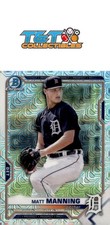 Matt Manning 2021 Bowman Chrome Prospects Mojo Ref #BCP-111 Detroit Tigers 71