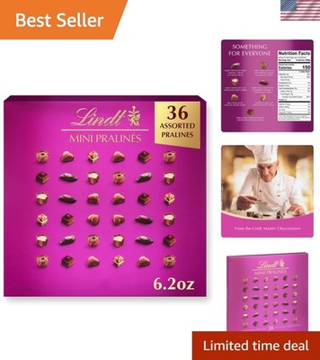 Elegant 6.2 oz Gift Box of Assorted Mini Pralines -  Chocolate Delights