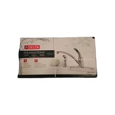 Delta Foundations Kitchen Faucet B4410LF Chrome Single Handle Side Sprayer