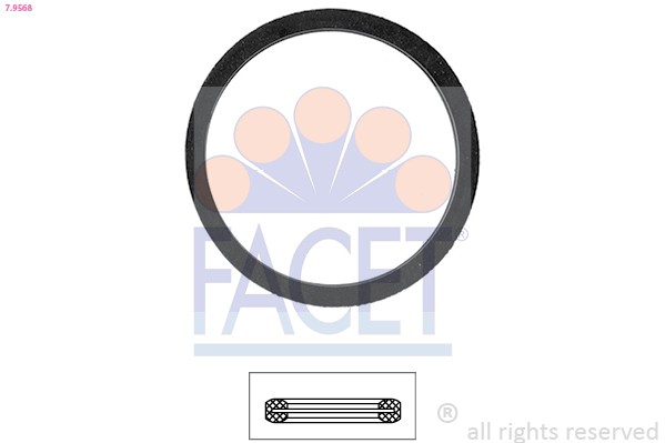 Facet Dichtung Thermostat FüR Renault Megane III Nissan Np300 Navara Rapid Clio-image