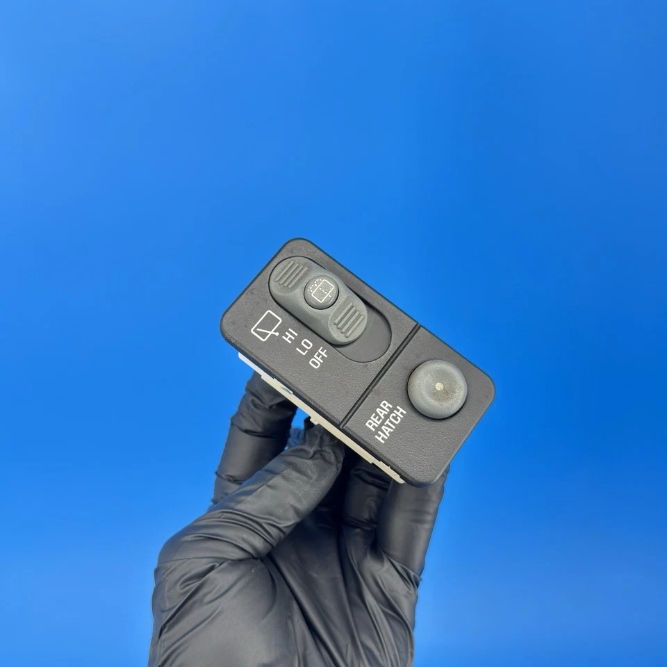 Interruptor limpiaparabrisas trasero Chevy Blazer GMC Jimmy 1998-2005 interruptor de escotilla trasero genuino OEM Foto 2 de 4