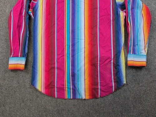Vintage Wrangler decespugliatore 17 righe western rodeo cowboy cowboy 35 arcobaleno - Foto 13 di 13