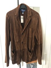 ralph lauren suede blazer men - L - NWT - Lists 998