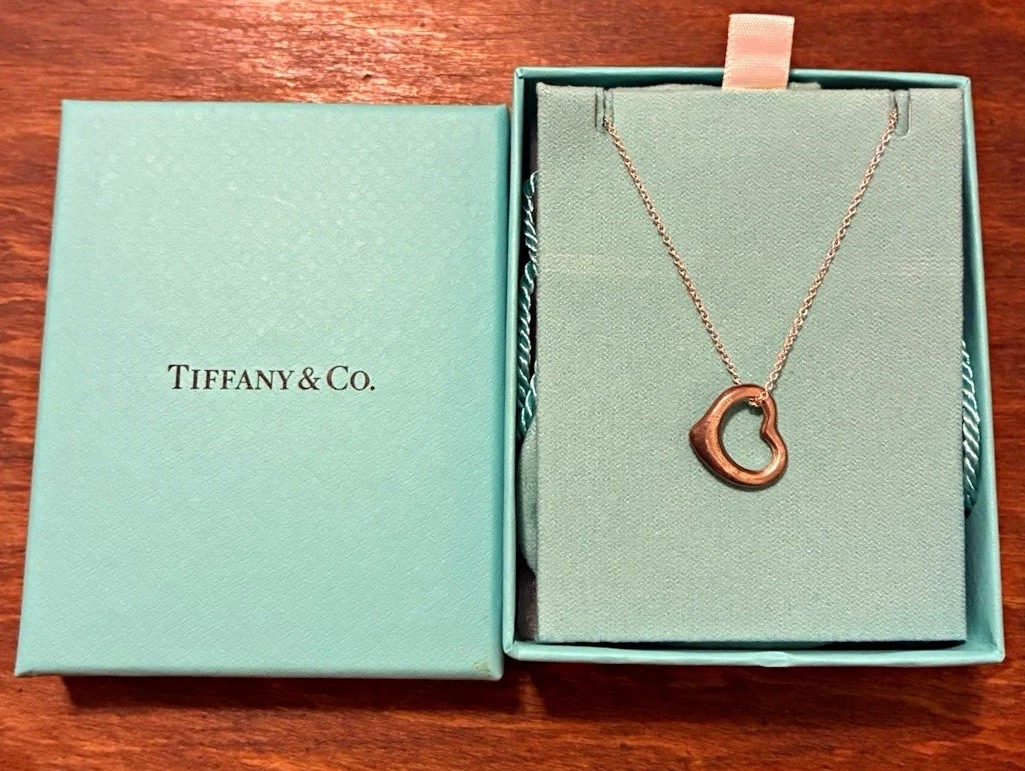 Tiffany Open Heart Necklace for sale | eBay