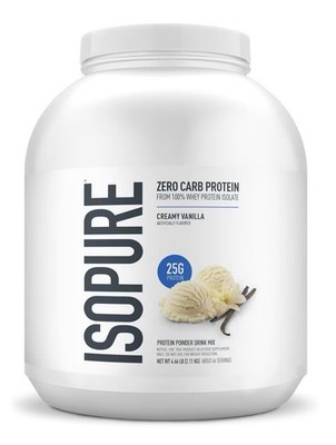 Isopure Whey Protein Isolate Creamy Vanilla Zero Carb Keto GF 4.5lb SHIPS FREE