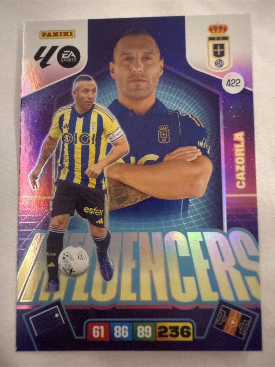 SANTI CAZORLA #422 INFLUENCERS 2025-26 CHROME PANINI ADRENALYN XL