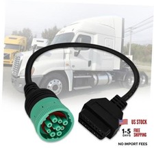9 Pin to 16 Pin OBD2 Adapter Cable for Heavy Duty Trucks and J1939 9pin