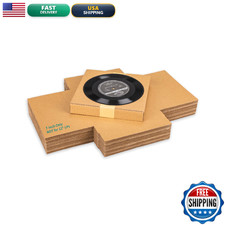 Yushyijie 7-Inch 45 Rpm Vinyl Record Mailers 7.5X7.5X1.1 Inch 50 Pack