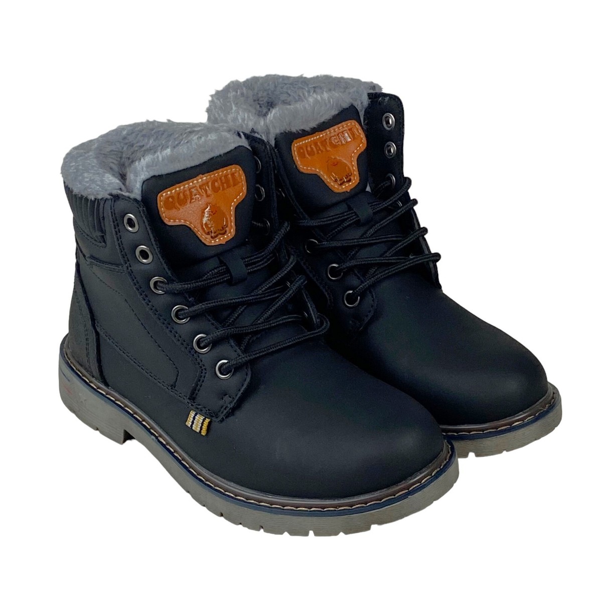 Leather Black Ankle Boots Fur Lined Womens Fur Lined Ankle Boots