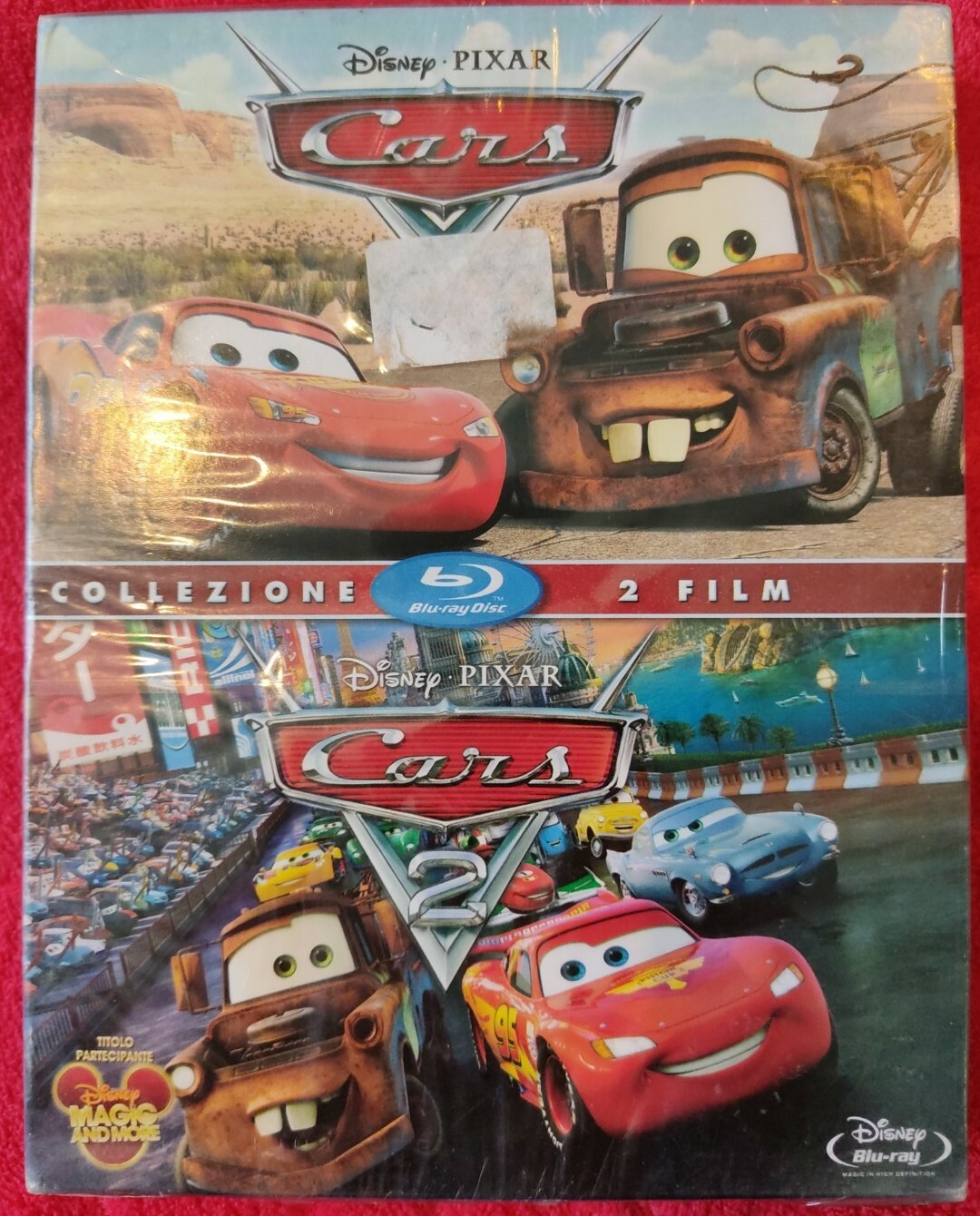 BLU RAY CARS 1/2 DISNEY PIXAR 2 FILM (no edicola) NUOVO SIGILLATO