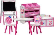 ib style® PAPILLON Kindersitzgruppe Tischset Kindermöbel 6 Kombinationen 