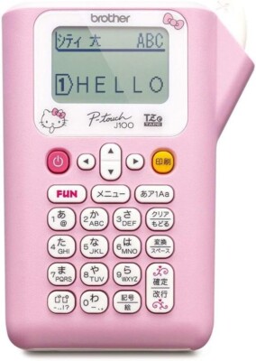Sanrio Brother Label Writer Printer P-touch Hello Kitty PT-J100KTP Pink Japan