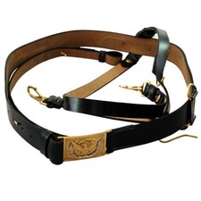 US Leather Sword Belt With Eagle Buckle Civil War Union Officers Belt Hand Made