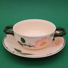 Villeroy & Boch V&B Wildrose Set 2-tlg. Suppentasse und Untertasse