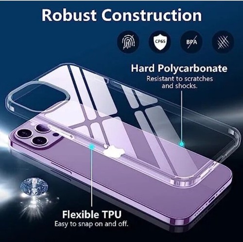 Hülle iPhone 14 Pro Max Cover Case Klar Silikon - Bild 2 von 6