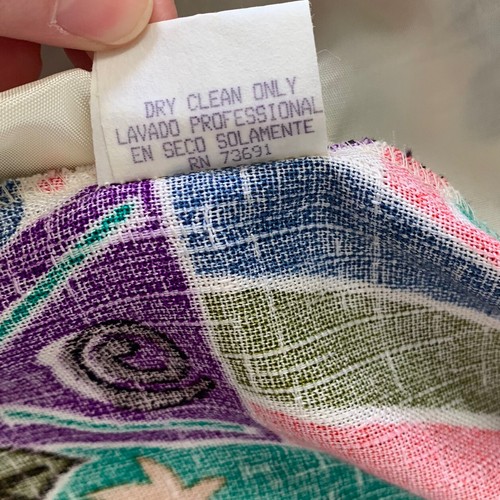 Couture Damen bunte Print Jacke Blazer Größe 2X Herzen Blumen Vintage USA - Bild 14 von 16
