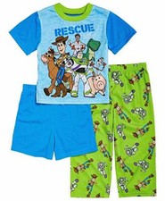 Toy Story Toddler Boy's Rescue Squad 3-Piece Buzz, Woody,and Forky Pajama Set